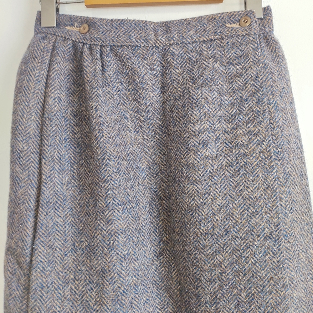 Vintage 70s Irish Tweed Wrap Skirt